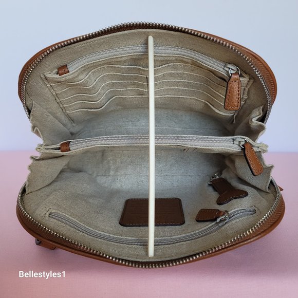 BRIGHTON Paradise Garden Jovie Fabric-Straw Organizer Bag- Natural Multi 🎈$195. - Picture 13 of 16